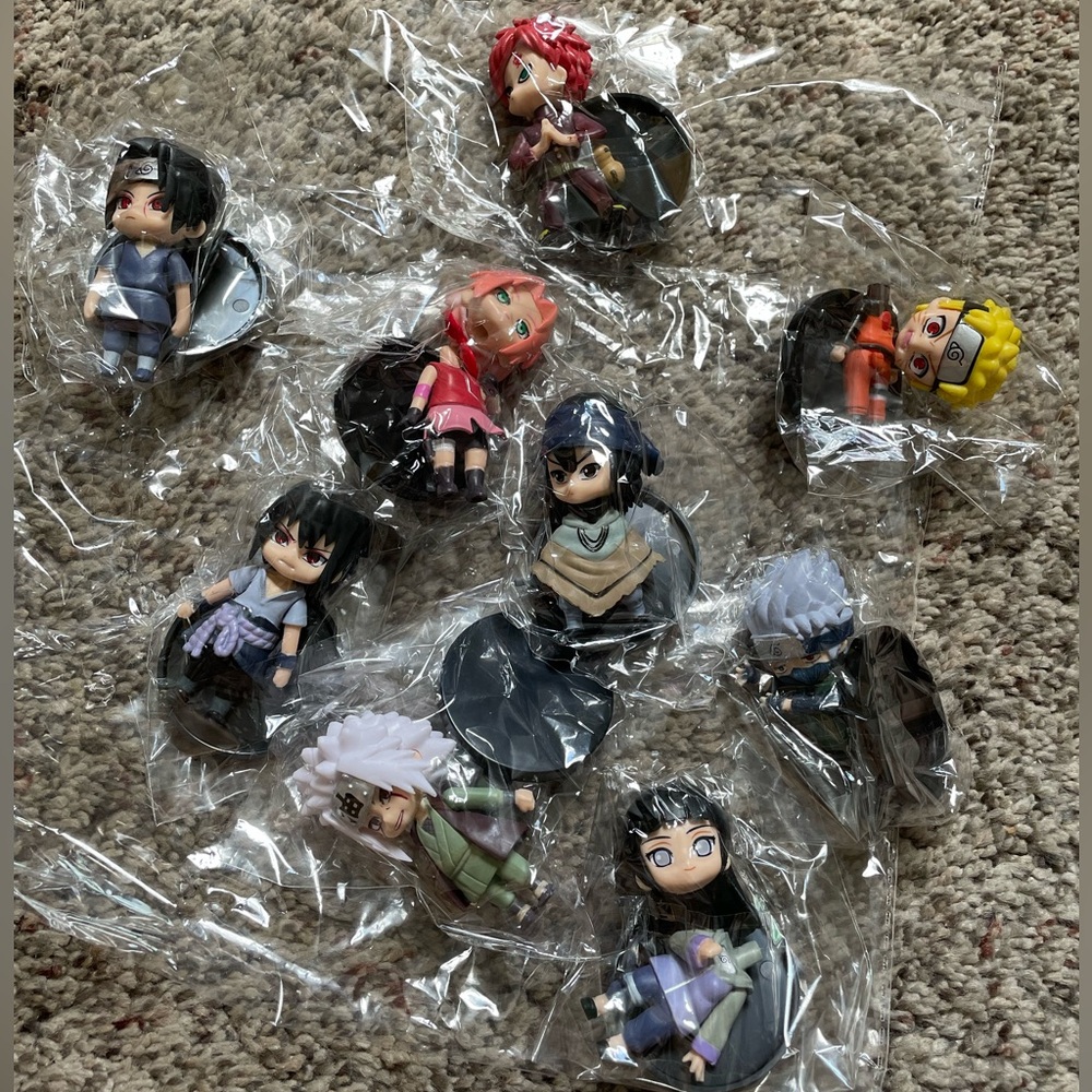 Naruto Bundle NEW Sealed 9 Pcs Naruto Figures Japan Anime